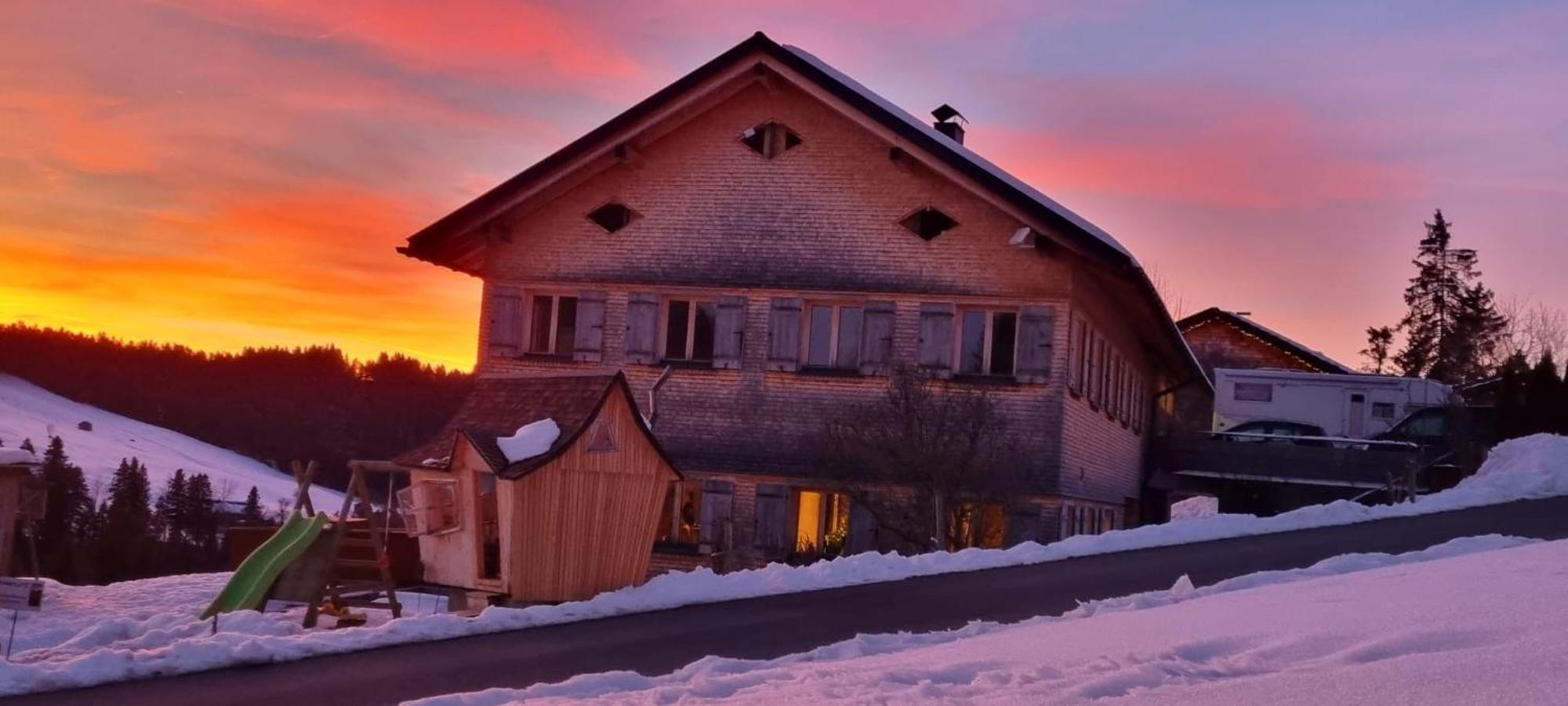 Ferienwohnung Schoenenbuehl Hittisau Buitenkant foto