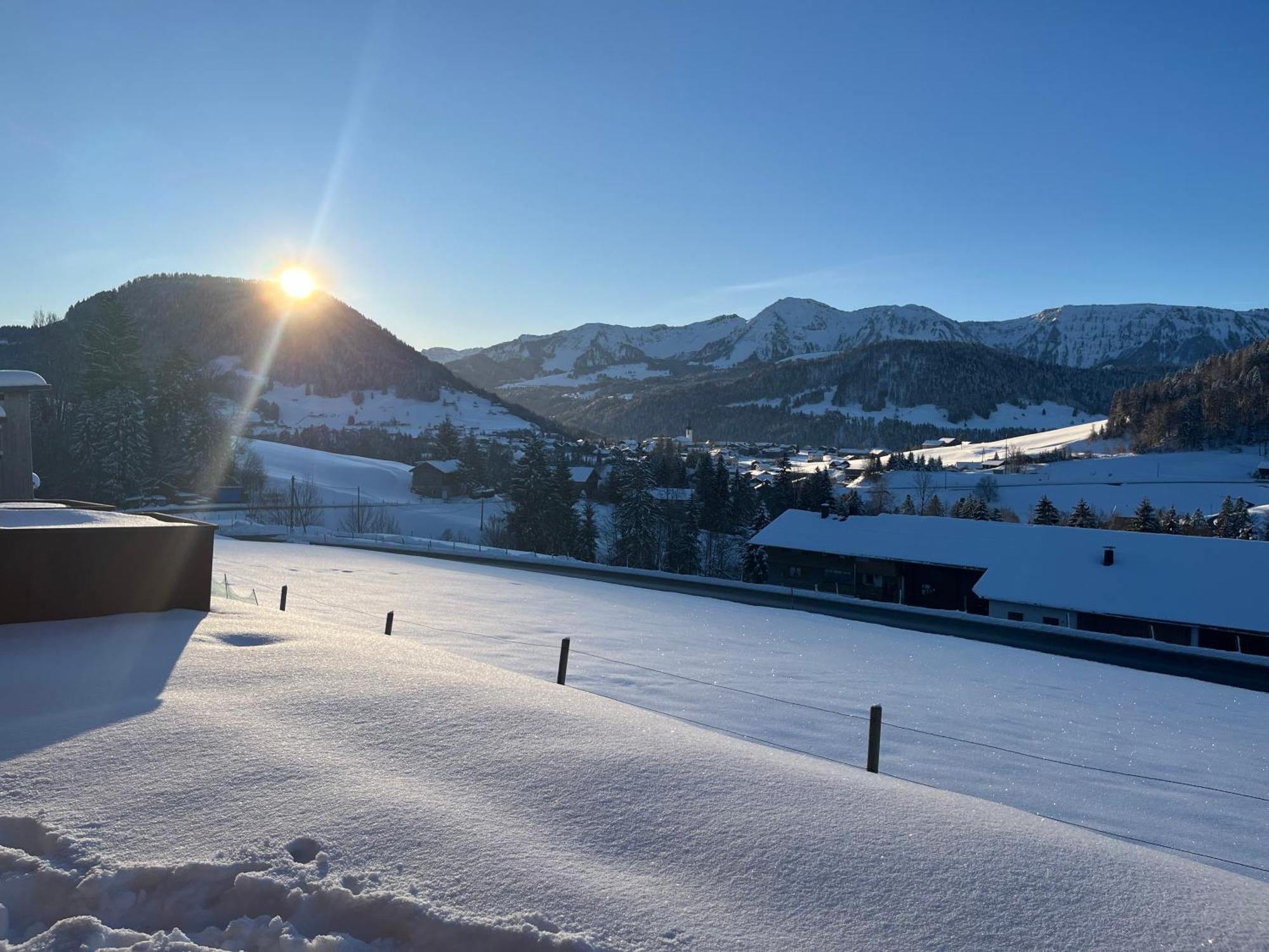 Ferienwohnung Schoenenbuehl Hittisau Buitenkant foto